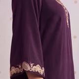 Arzoo Sangaria Purple Embroidered Co-ord Set