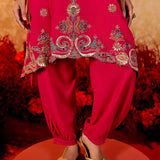 Aaradhya Antique Pink Embroidered Suit Set