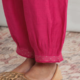 Saanvi Hot Fuchsia Metallic Embroidered Kurta Set