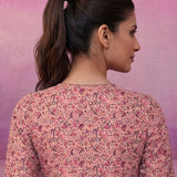 Pink All-Over Placement Printed Straight Suit Set