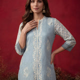 Arpora Spa Printed Linen Straight Kurta