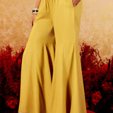 Ira Lime Green Embroidered Sharara Set