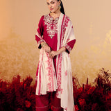 Samaira Maroon Embroidered Suit Set
