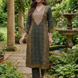 Vedika Green Traditional Printed Viscose Co-ord Set