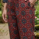 Vedika Rust Traditional Printed Viscose Co-ord Set