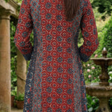 Vedika Rust Traditional Printed Viscose Co-ord Set
