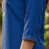 Risha Royal Blue Embroidered Kurta Set
