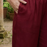 Risha Maroon Embroidered Kurta Set