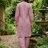 Abeer Pink Embroidered Kurta Set