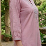 Abeer Pink Embroidered Kurta Set