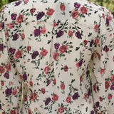 Moira Rust Printed Moss Crepe Shirt for Women