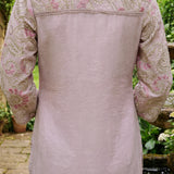 Karwan Pearl Ivory Multi-colour Heritage Embroidered Straight Kurta Set