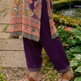 Chitra Deep Purple Heritage Printed Shantoon Co-ord Set with Salwar