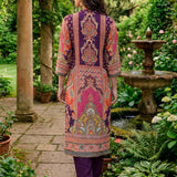 Chitra Deep Purple Heritage Printed Shantoon Co-ord Set with Salwar