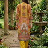 Chitra Yellow Heritage Printed Shantoon Co-ord Set with Salwar