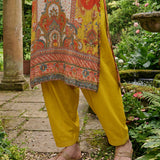 Chitra Yellow Heritage Printed Shantoon Co-ord Set with Salwar