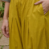 Chitra Yellow Heritage Printed Shantoon Co-ord Set with Salwar