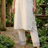 Hina Ivory Printed Straight Kurta Set