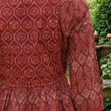 Aarohi Maroon Printed Cotton Tunic for Women