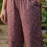 Pihu Purple Cotton Blend Printed Kurta set