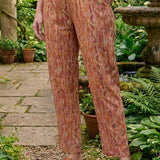 Maneri Peach Printed Kurta Set