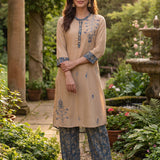 Maneri Blue Printed Kurta Set