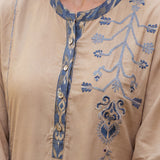 Maneri Blue Printed Kurta Set