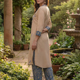 Maneri Blue Printed Kurta Set