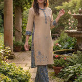 Maneri Blue Printed Kurta Set