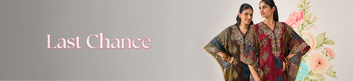 Group of women in trendy ethnic wear at a juice stand — shop now, it's your Last Chance for limited-time women’s offers