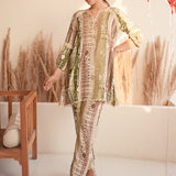 Vanya Green Printed Rayon Co-ord Set for Women