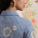Maitri Spa Embroidered A-line Tunic