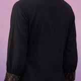 Black  All-Over Printed Cotton Co-ord Set