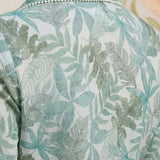 Aro Mint Green Floral Printed Shirt