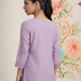 Vaadi Light Purple Embroidered Co-ord Set