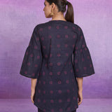 Purple Dori Embroidery Kurti with Palazzo
