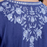 Uma Blue Embroidered Kurta Set