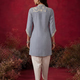 Spa Embroidered Crinkle Cotton Co-ord Set