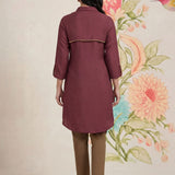 Viona Pink Monochrome Kurta for Women