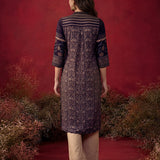 Elena Deep Purple Printed Shantoon Designer Kurti for Women
