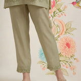 Vaadi Green Embroidered Co-ord Set