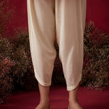 Blood Red Embroidered Chinon Tunic