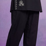 Black Embroidered Co-ord Set