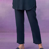Teal Embroidered Co-ord Set with Raglan Sleeves