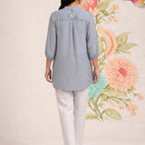 Kissa Spa Embroidered Shirt