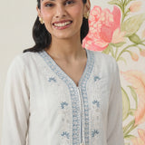 Mysaara Spa Embroidered Georgette Suit Set with Dupatta