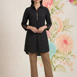 Viona Timeless Black Monochrome Kurta for Women