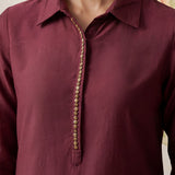 Viona Pink Monochrome Kurta for Women