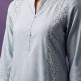 Spa Embroidered A-line Kurta Set