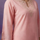 Pink Embroidered Co-ord Set